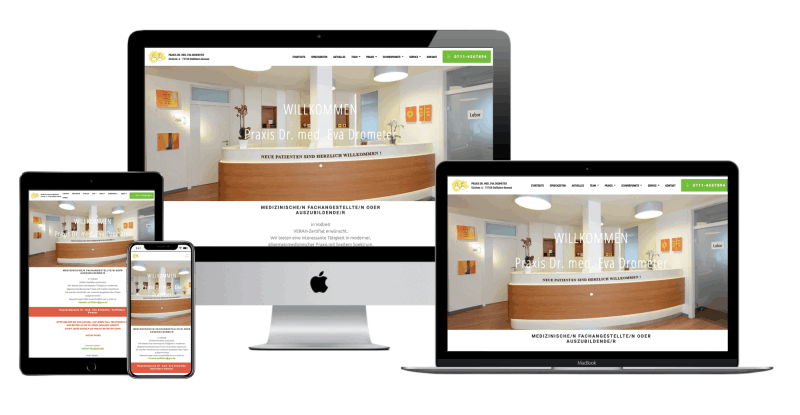 Website Erstellung Stuttgart – Praxis Klinik Webdesign Redesign mobiloptimiert SEO